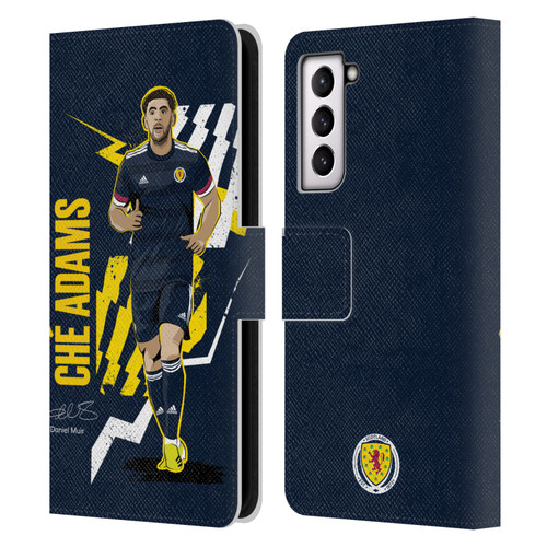 Scotland National Football Team Players Ché Adams Leather Book Wallet Case Cover For Samsung Galaxy S21 5G