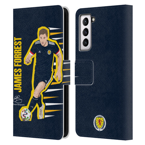 Scotland National Football Team Players James Forrest Leather Book Wallet Case Cover For Samsung Galaxy S21 5G