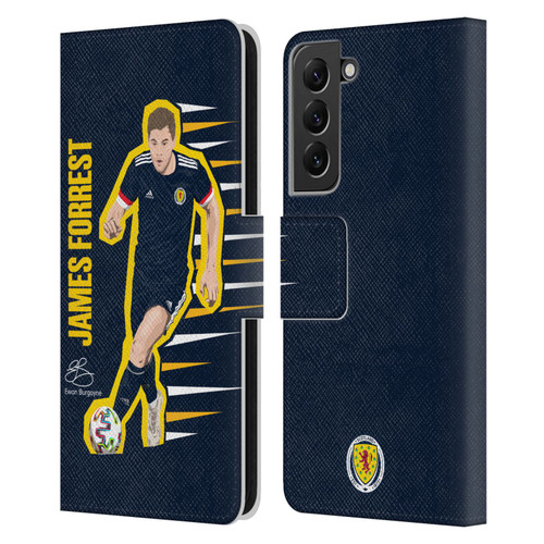 Scotland National Football Team Players James Forrest Leather Book Wallet Case Cover For Samsung Galaxy S22+ 5G
