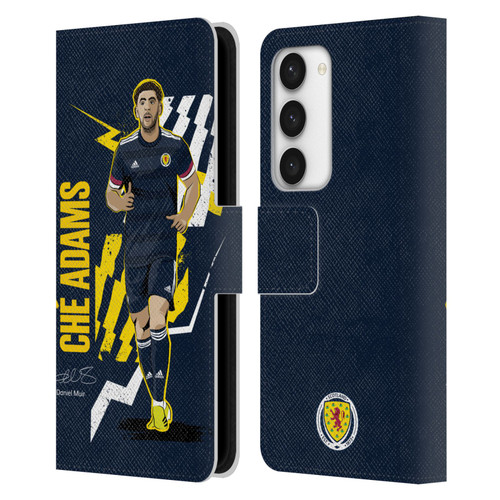 Scotland National Football Team Players Ché Adams Leather Book Wallet Case Cover For Samsung Galaxy S23 5G
