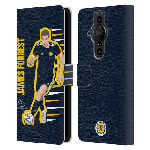 Scotland National Football Team Players James Forrest Leather Book Wallet Case Cover For Sony Xperia Pro-I