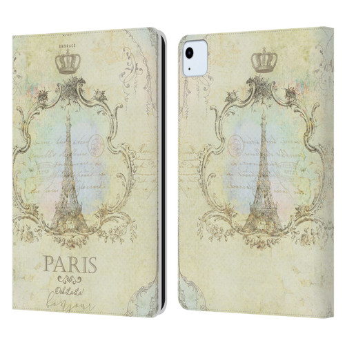 Jena DellaGrottaglia Assorted Paris My Embrace Leather Book Wallet Case Cover For Apple iPad Air 2020 / 2022