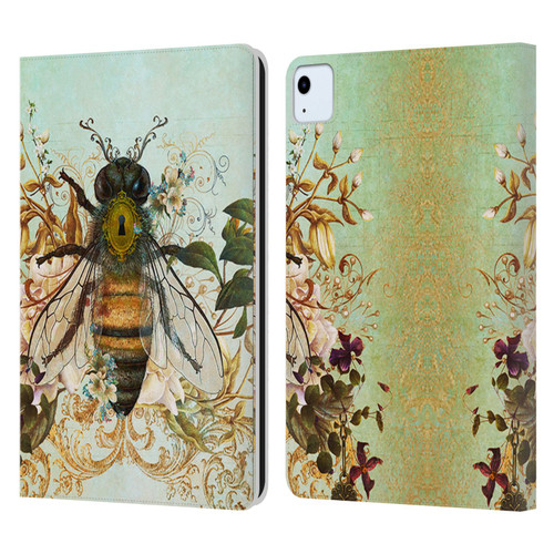 Jena DellaGrottaglia Insects Bee Garden Leather Book Wallet Case Cover For Apple iPad Air 11 2020/2022/2024