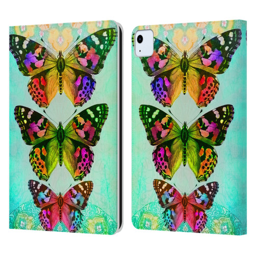 Jena DellaGrottaglia Insects Butterflies 2 Leather Book Wallet Case Cover For Apple iPad Air 2020 / 2022