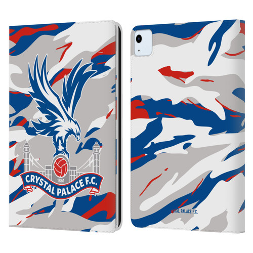 Crystal Palace FC Crest Camouflage Leather Book Wallet Case Cover For Apple iPad Air 2020 / 2022