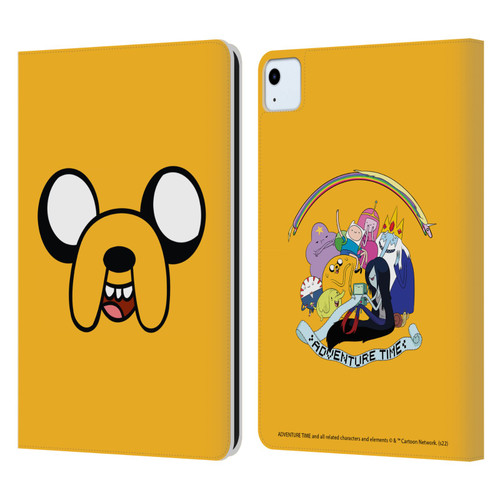 Adventure Time Graphics Jake The Dog Leather Book Wallet Case Cover For Apple iPad Air 2020 / 2022