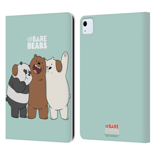 We Bare Bears Character Art Group 1 Leather Book Wallet Case Cover For Apple iPad Air 2020 / 2022