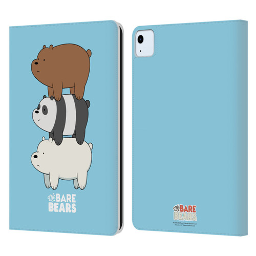 We Bare Bears Character Art Group 3 Leather Book Wallet Case Cover For Apple iPad Air 2020 / 2022