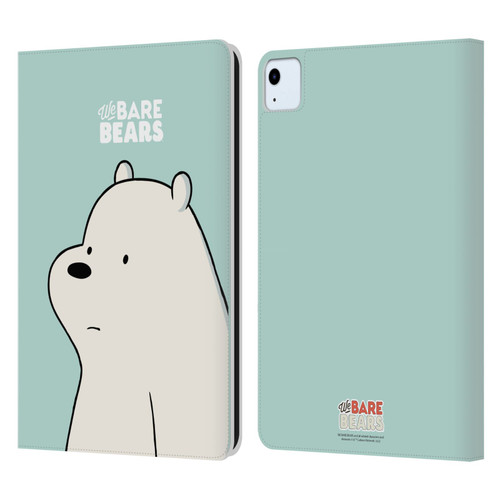 We Bare Bears Character Art Ice Bear Leather Book Wallet Case Cover For Apple iPad Air 2020 / 2022