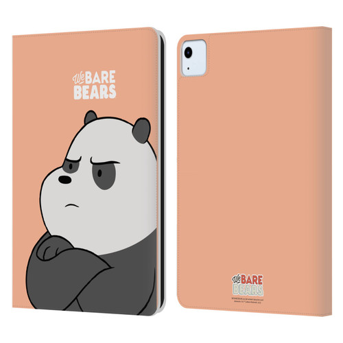 We Bare Bears Character Art Panda Leather Book Wallet Case Cover For Apple iPad Air 2020 / 2022