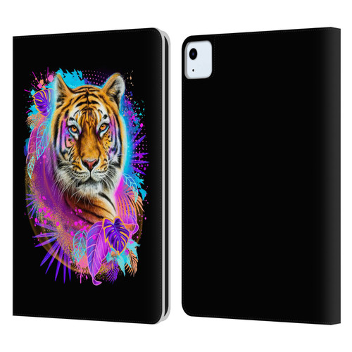 Sheena Pike Big Cats Tiger Spirit Leather Book Wallet Case Cover For Apple iPad Air 2020 / 2022