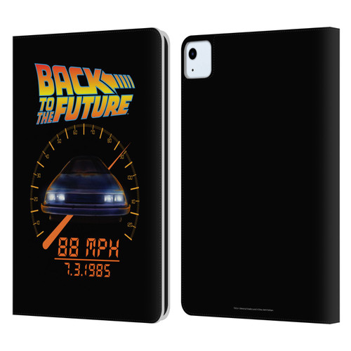 Back to the Future I Quotes 88 MPH Leather Book Wallet Case Cover For Apple iPad Air 2020 / 2022