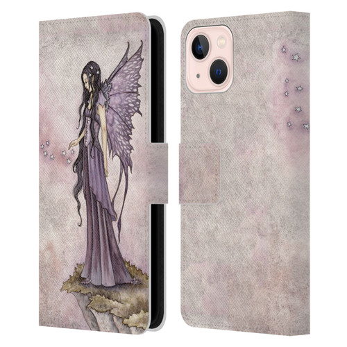 Amy Brown Magical Fairies I Will Return As Stars Fairy Leather Book Wallet Case Cover For Apple iPhone 13