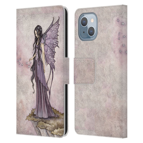 Amy Brown Magical Fairies I Will Return As Stars Fairy Leather Book Wallet Case Cover For Apple iPhone 14