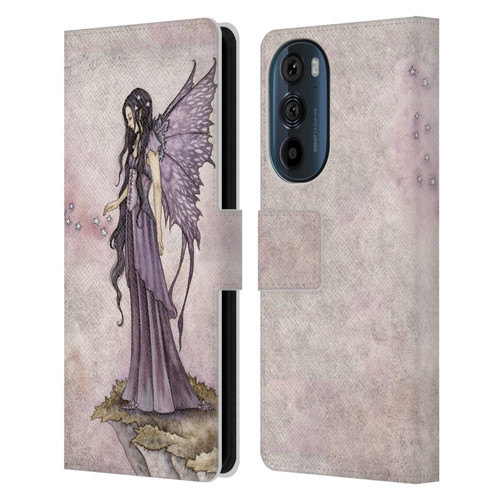 Amy Brown Magical Fairies I Will Return As Stars Fairy Leather Book Wallet Case Cover For Motorola Edge 30