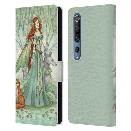 Amy Brown Magical Fairies Woodland Fairy With Fox & Wolf Leather Book Wallet Case Cover For Xiaomi Mi 10 5G / Mi 10 Pro 5G