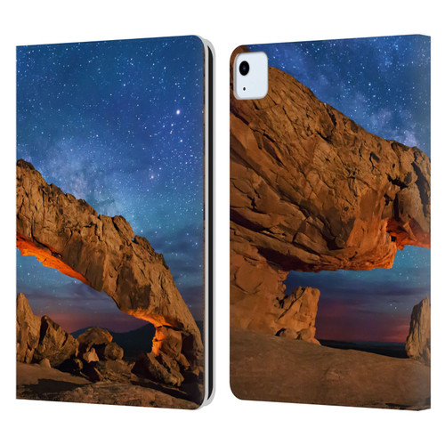 Royce Bair Nightscapes Sunset Arch Leather Book Wallet Case Cover For Apple iPad Air 2020 / 2022