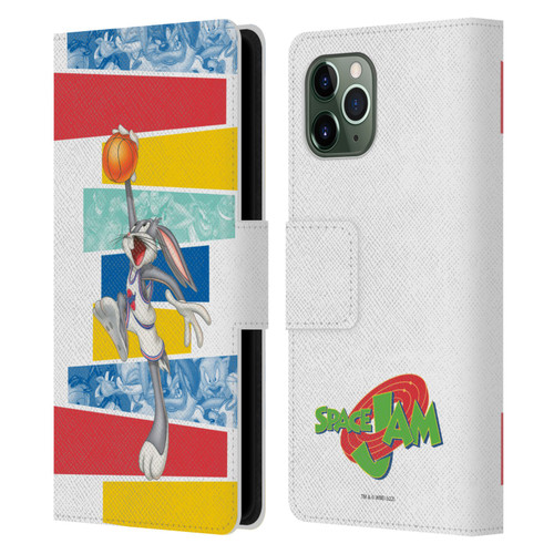 Space Jam (1996) Graphics Bugs Bunny Leather Book Wallet Case Cover For Apple iPhone 11 Pro