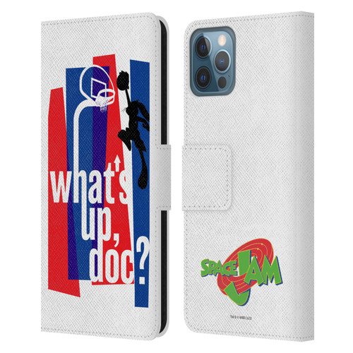 Space Jam (1996) Graphics What's Up Doc? Leather Book Wallet Case Cover For Apple iPhone 12 / iPhone 12 Pro