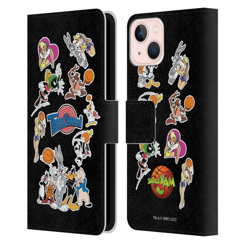 Space Jam (1996) Graphics Tune Squad Leather Book Wallet Case Cover For Apple iPhone 13