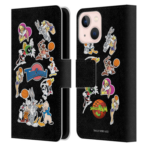 Space Jam (1996) Graphics Tune Squad Leather Book Wallet Case Cover For Apple iPhone 13 Mini