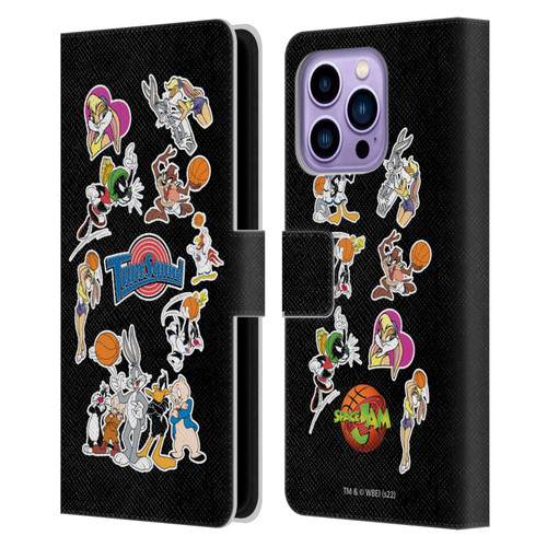 Space Jam (1996) Graphics Tune Squad Leather Book Wallet Case Cover For Apple iPhone 14 Pro Max