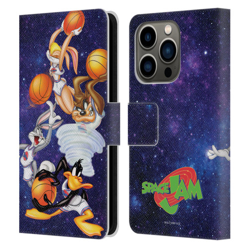 Space Jam (1996) Graphics Poster Leather Book Wallet Case Cover For Apple iPhone 14 Pro