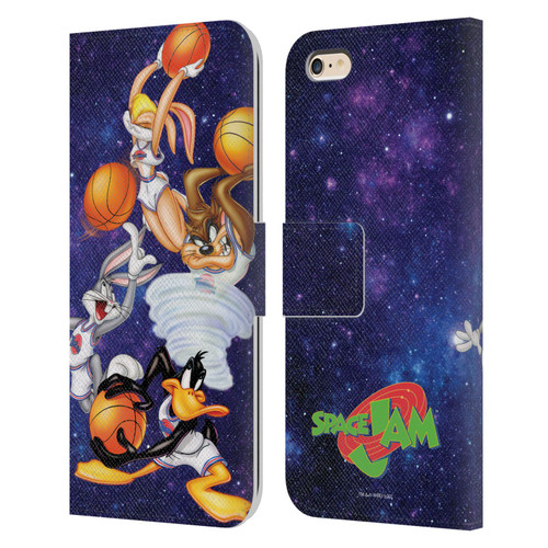 Space Jam (1996) Graphics Poster Leather Book Wallet Case Cover For Apple iPhone 6 Plus / iPhone 6s Plus