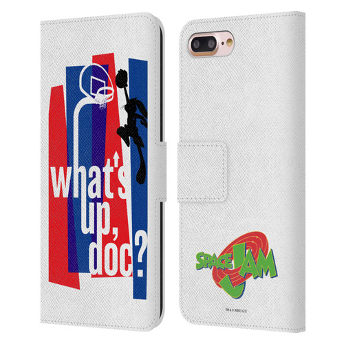 Space Jam (1996) Graphics What's Up Doc? Leather Book Wallet Case Cover For Apple iPhone 7 Plus / iPhone 8 Plus