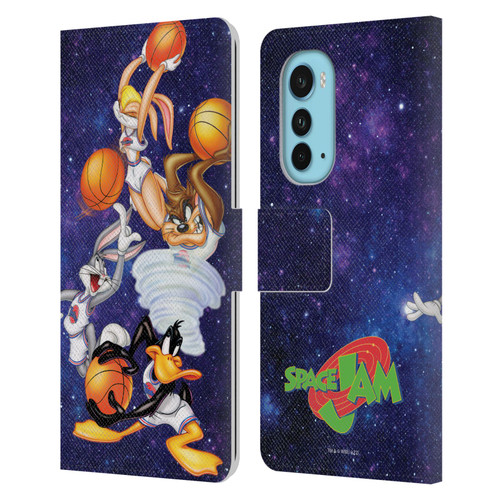 Space Jam (1996) Graphics Poster Leather Book Wallet Case Cover For Motorola Edge (2022)