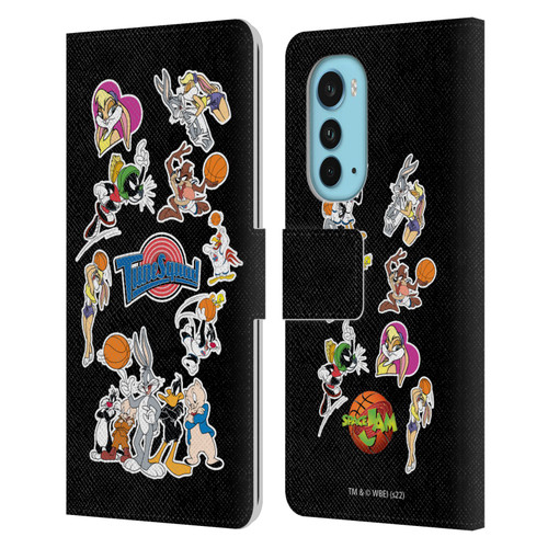 Space Jam (1996) Graphics Tune Squad Leather Book Wallet Case Cover For Motorola Edge (2022)