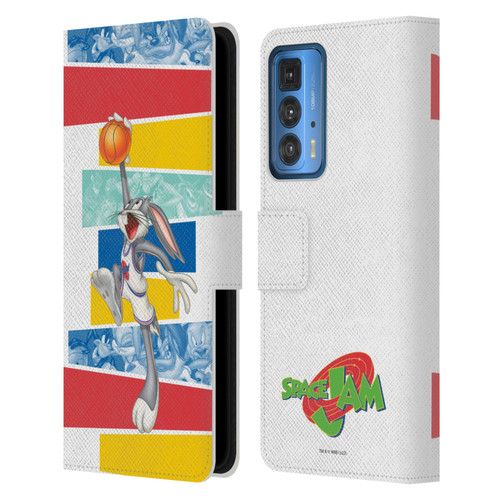 Space Jam (1996) Graphics Bugs Bunny Leather Book Wallet Case Cover For Motorola Edge 20 Pro