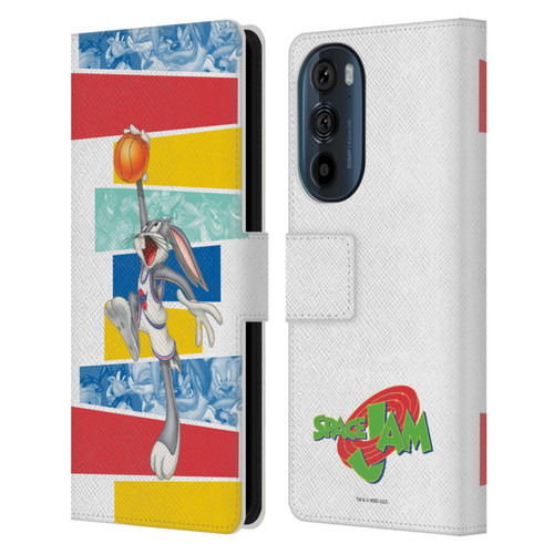 Space Jam (1996) Graphics Bugs Bunny Leather Book Wallet Case Cover For Motorola Edge 30