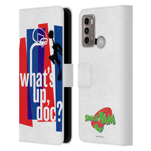 Space Jam (1996) Graphics What's Up Doc? Leather Book Wallet Case Cover For Motorola Moto G60 / Moto G40 Fusion