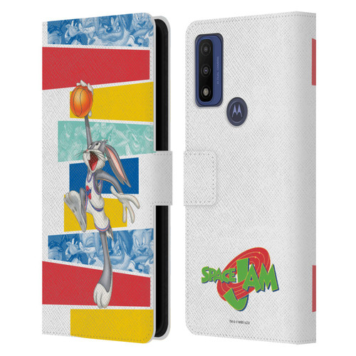 Space Jam (1996) Graphics Bugs Bunny Leather Book Wallet Case Cover For Motorola G Pure
