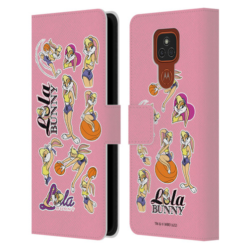 Space Jam (1996) Graphics Lola Bunny Leather Book Wallet Case Cover For Motorola Moto E7 Plus