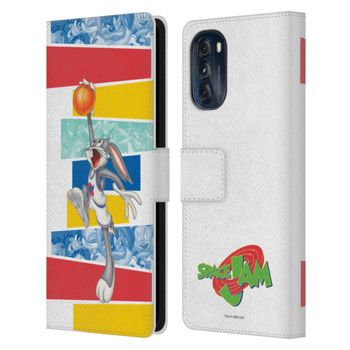 Space Jam (1996) Graphics Bugs Bunny Leather Book Wallet Case Cover For Motorola Moto G (2022)