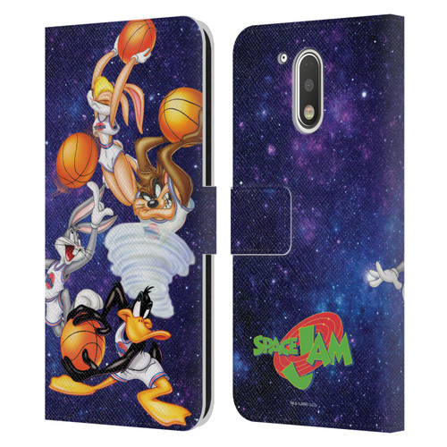 Space Jam (1996) Graphics Poster Leather Book Wallet Case Cover For Motorola Moto G41