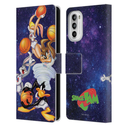 Space Jam (1996) Graphics Poster Leather Book Wallet Case Cover For Motorola Moto G52