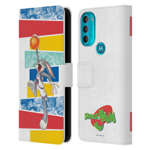 Space Jam (1996) Graphics Bugs Bunny Leather Book Wallet Case Cover For Motorola Moto G71 5G