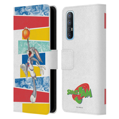 Space Jam (1996) Graphics Bugs Bunny Leather Book Wallet Case Cover For OPPO Find X2 Neo 5G