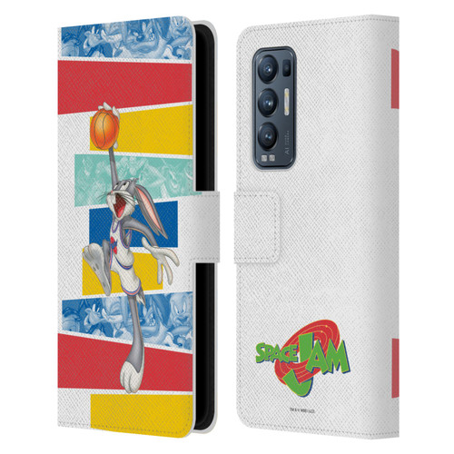 Space Jam (1996) Graphics Bugs Bunny Leather Book Wallet Case Cover For OPPO Find X3 Neo / Reno5 Pro+ 5G