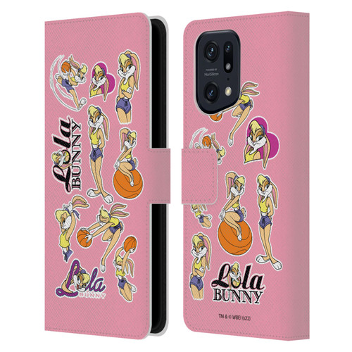 Space Jam (1996) Graphics Lola Bunny Leather Book Wallet Case Cover For OPPO Find X5 Pro