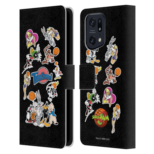 Space Jam (1996) Graphics Tune Squad Leather Book Wallet Case Cover For OPPO Find X5 Pro