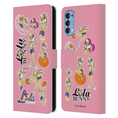 Space Jam (1996) Graphics Lola Bunny Leather Book Wallet Case Cover For OPPO Reno 4 5G