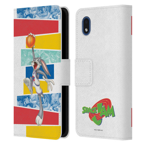 Space Jam (1996) Graphics Bugs Bunny Leather Book Wallet Case Cover For Samsung Galaxy A01 Core (2020)