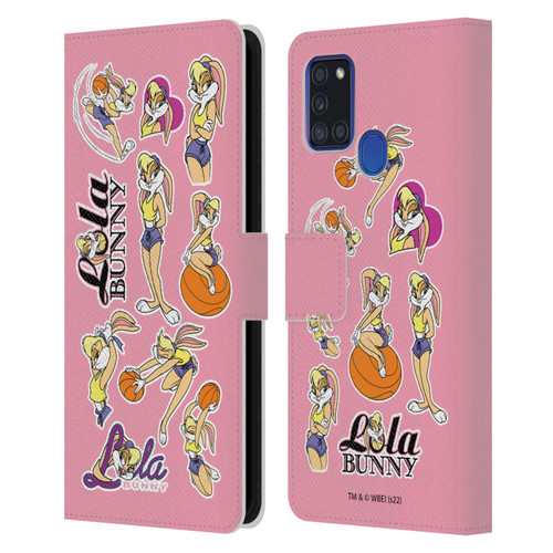 Space Jam (1996) Graphics Lola Bunny Leather Book Wallet Case Cover For Samsung Galaxy A21s (2020)