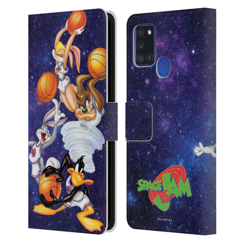Space Jam (1996) Graphics Poster Leather Book Wallet Case Cover For Samsung Galaxy A21s (2020)
