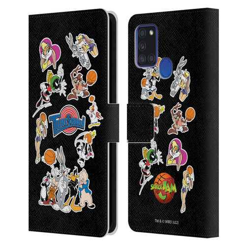 Space Jam (1996) Graphics Tune Squad Leather Book Wallet Case Cover For Samsung Galaxy A21s (2020)