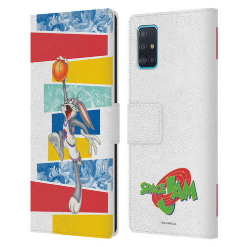 Space Jam (1996) Graphics Bugs Bunny Leather Book Wallet Case Cover For Samsung Galaxy A51 (2019)